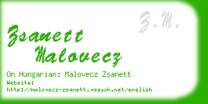 zsanett malovecz business card